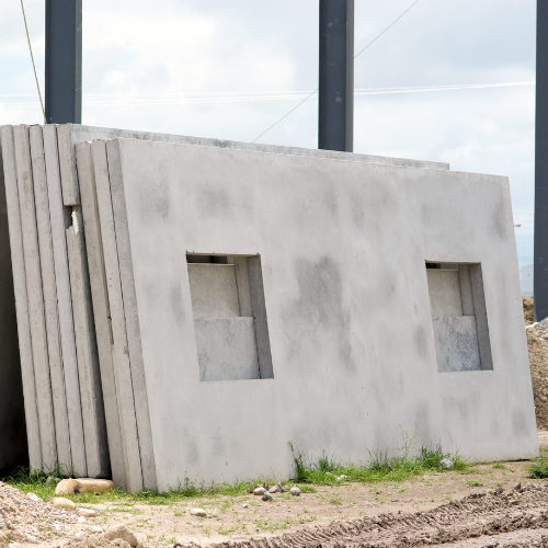 Einbau Betonfertigteile